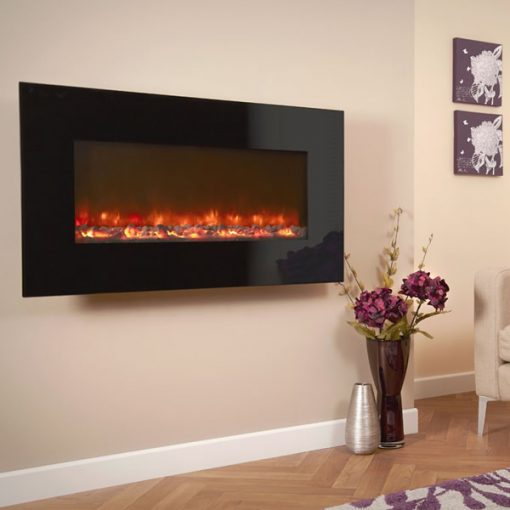 Electriflame Black Glass electric fire