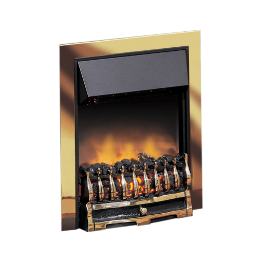 Dimplex 035806 WYN20AB Wynford Electric Inset Fire with Optiflame Effect 2 kW Antique Brass 230 W 
